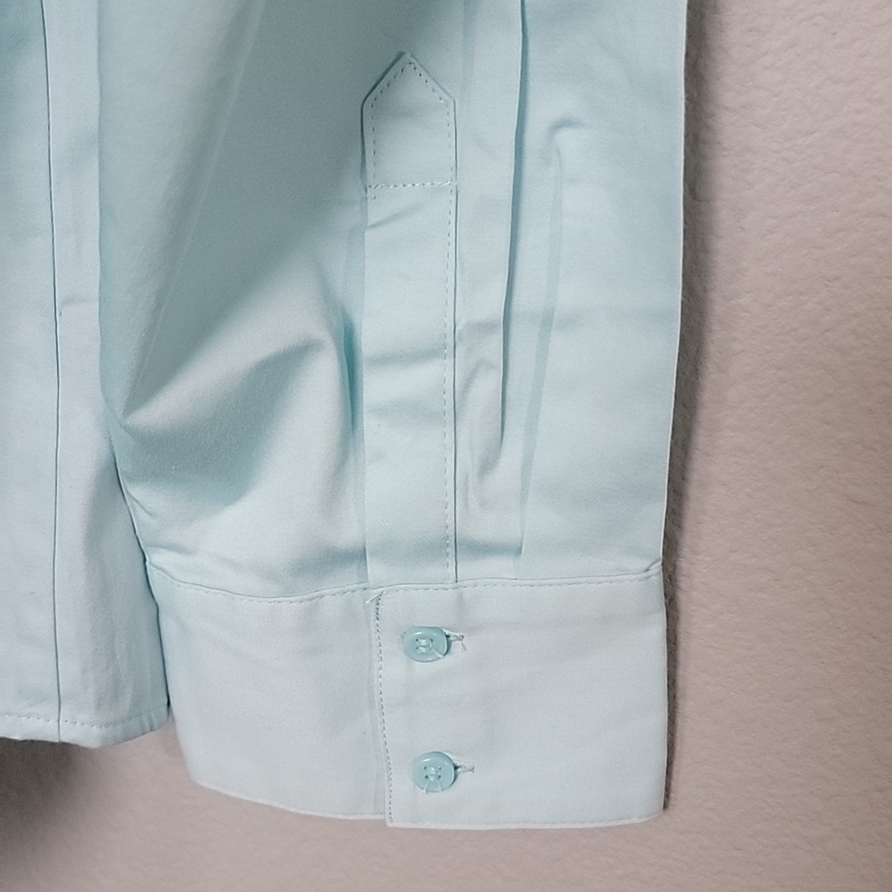 Lane Bryant Plus Size Sweet Preppy Pastel NWT 24 Button Down Long Sleeve Blouse - Picture 7 of 7